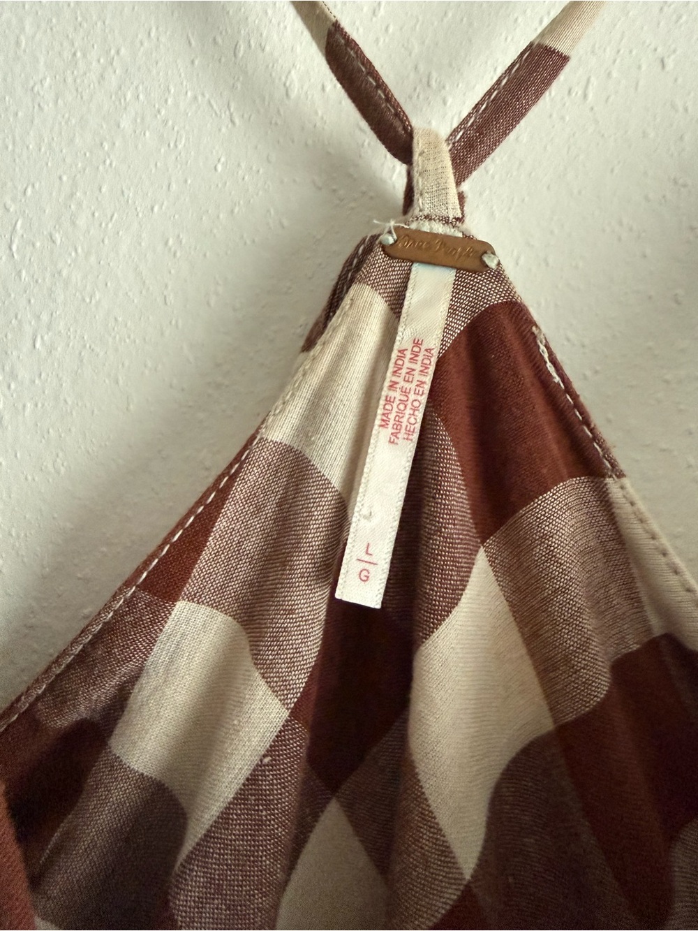 Free people Via Gingham Tie-Front Midi Dress - Picture 3 of 10